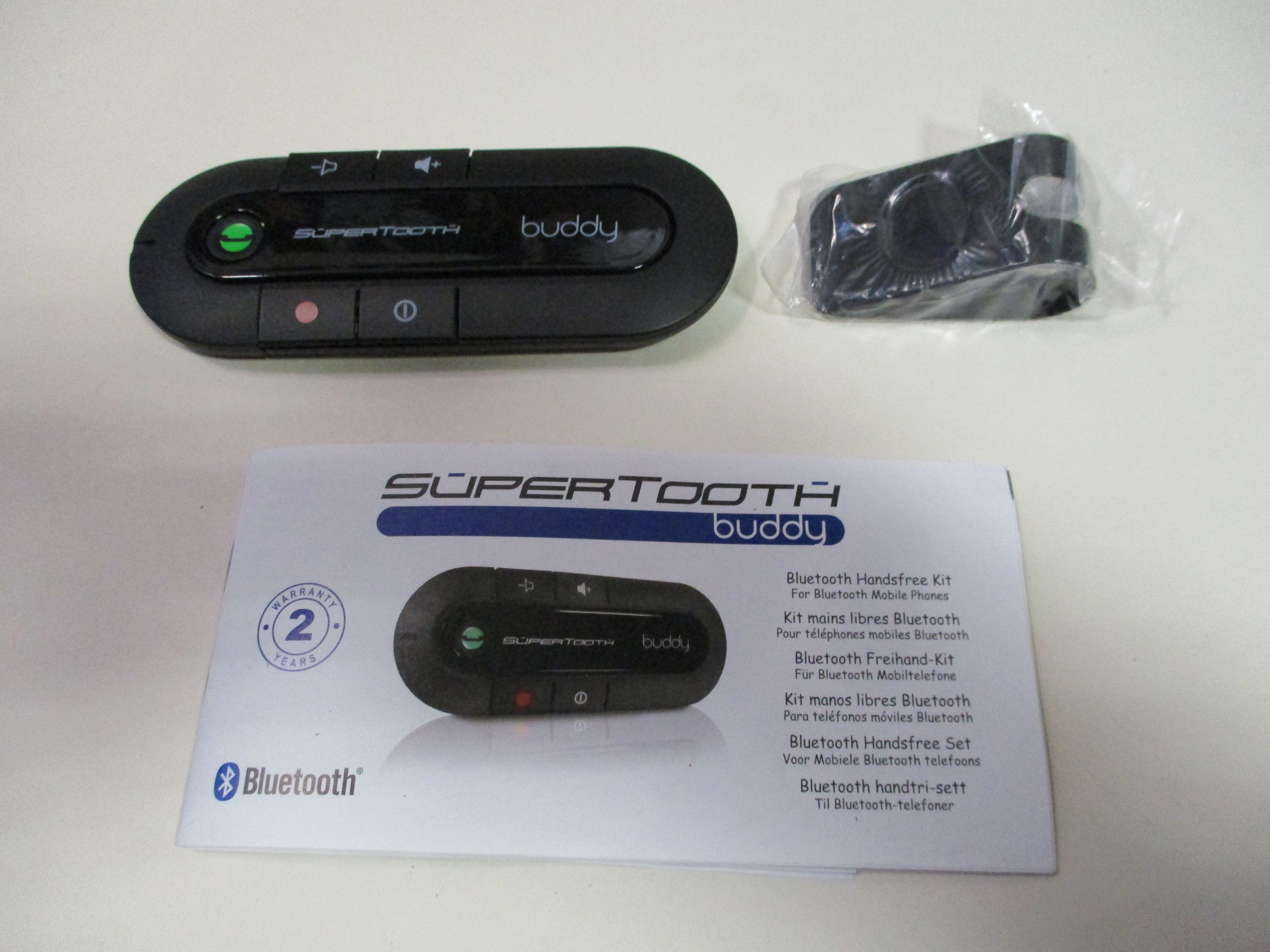 Kit Main Libre Bluetooth pour Voiture, Supertooth Buddy - Français