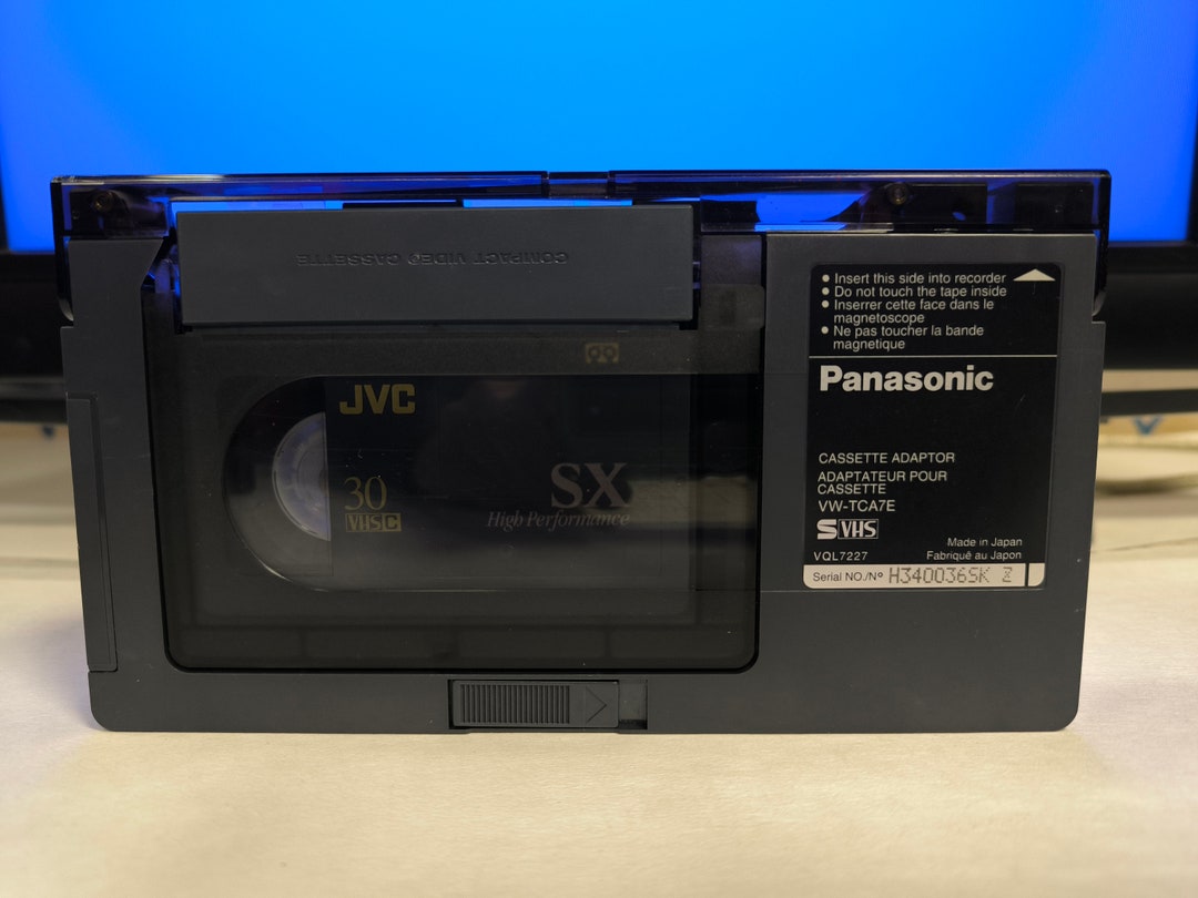 Panasonic Cassette Adaptor VHS S and VHSC Etsy