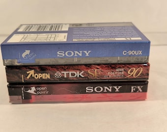 Sony and Tdk Blank Cassettes K7