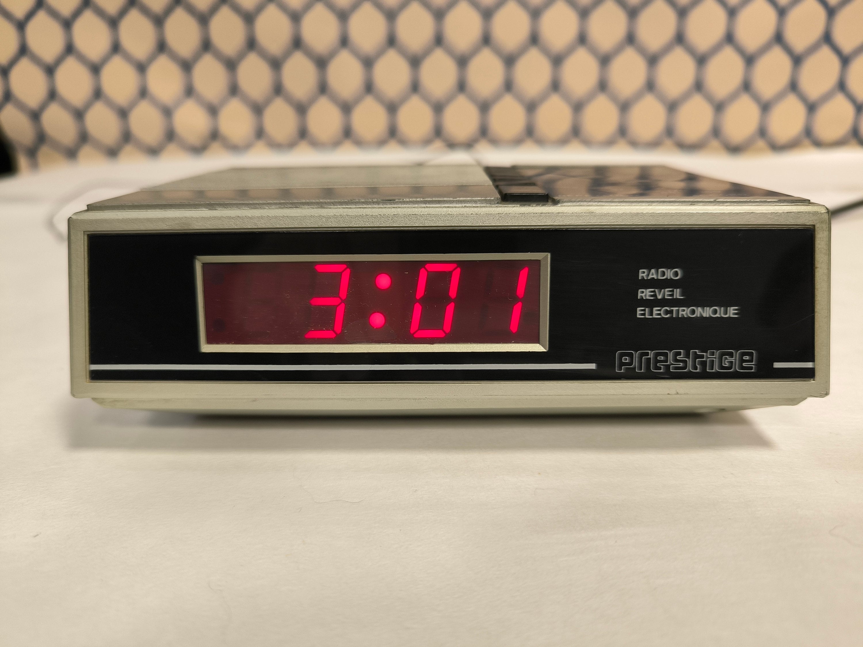 Vintage Radio Alarm Clock Made By Prestige