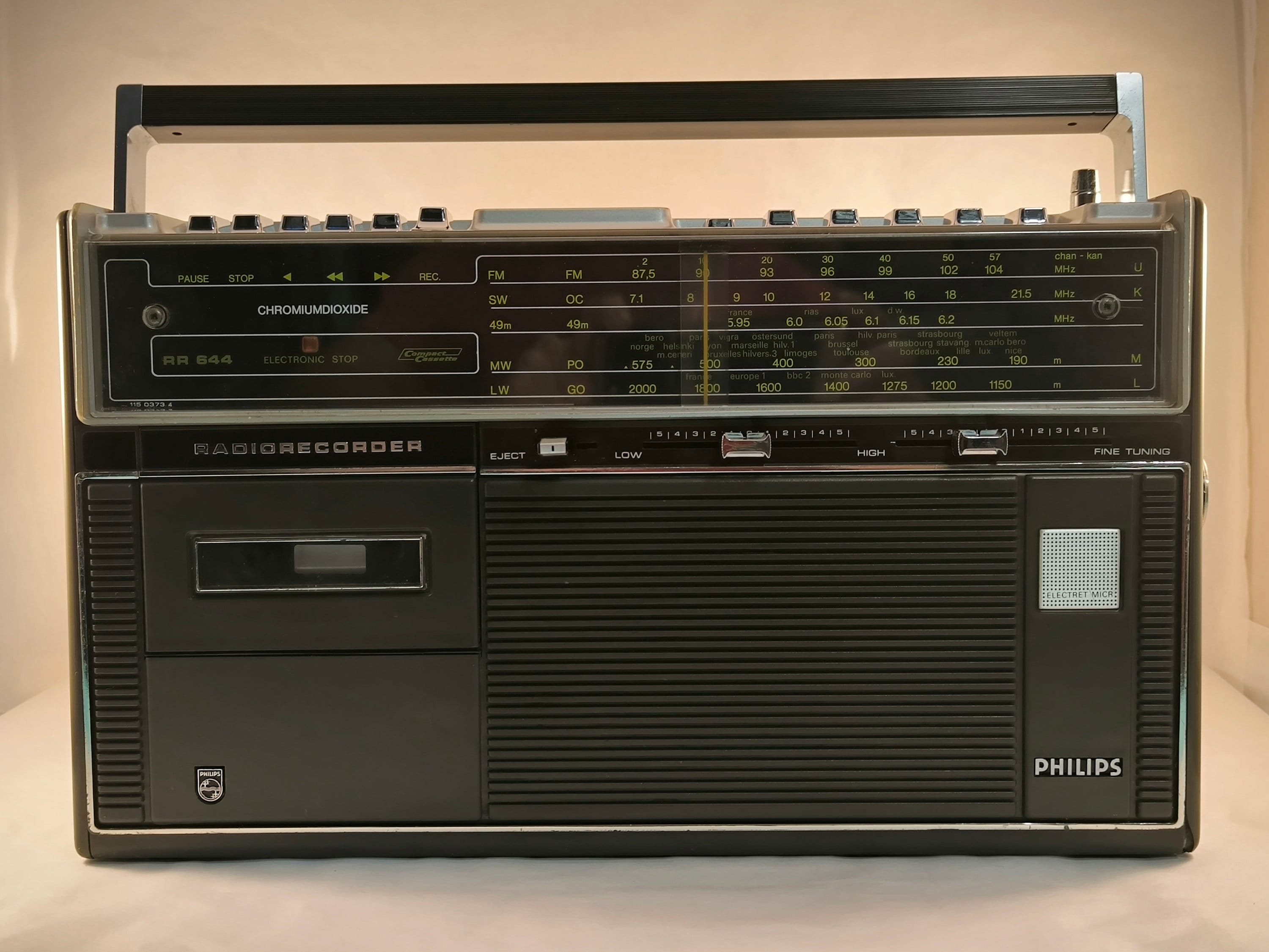 Vintage Philips Radio Cassette Recorder - Etsy