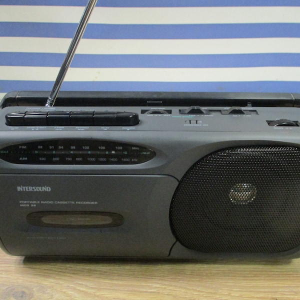 Radio Cassette Player Intersound Retro Vintage