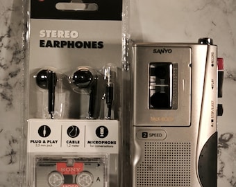 Vintage Sanyo Dictaphone 2 Speed
