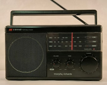 Radio portable 3 bandes vintage rétro Morphy Richards