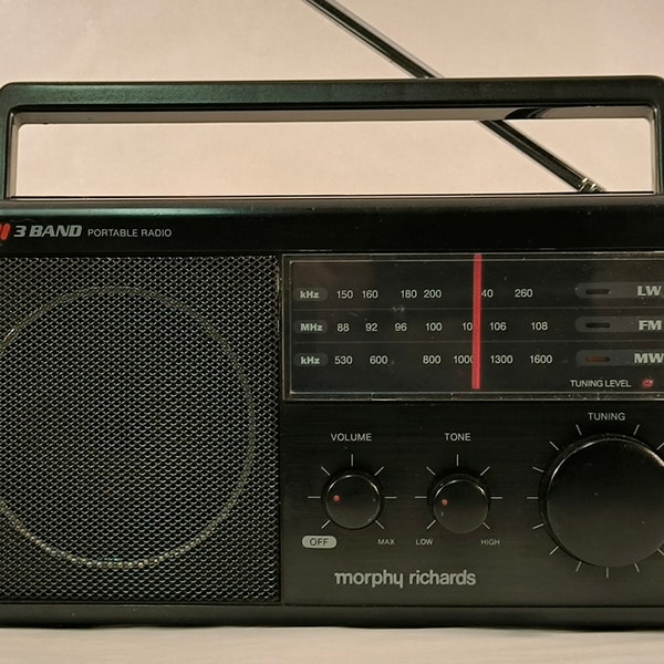 Morphy Richards Portable 3 Band Radio Vintage Retro