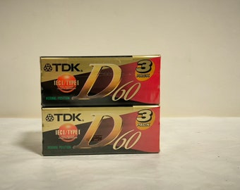 TDK D90 Blank Cassettes K7 x6
