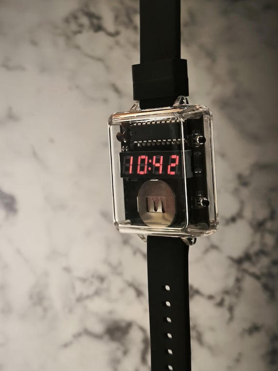 Large Vintage Digital Watch LED