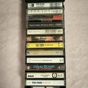 Étui de voyage rétro vintage pour cassettes K7