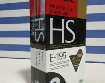 Blank VHS Video Cassettes x 2 TDK-HS  E-190