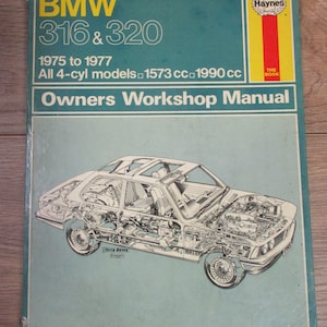 Hayne Workshop Manual BMW 316 320  1975-1977