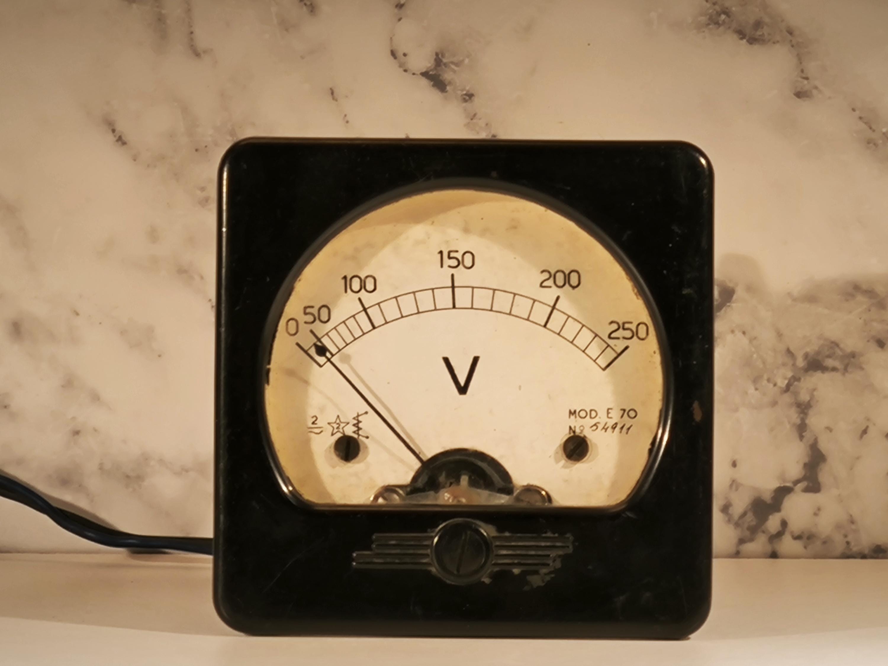 Antique Volt Meter - Etsy