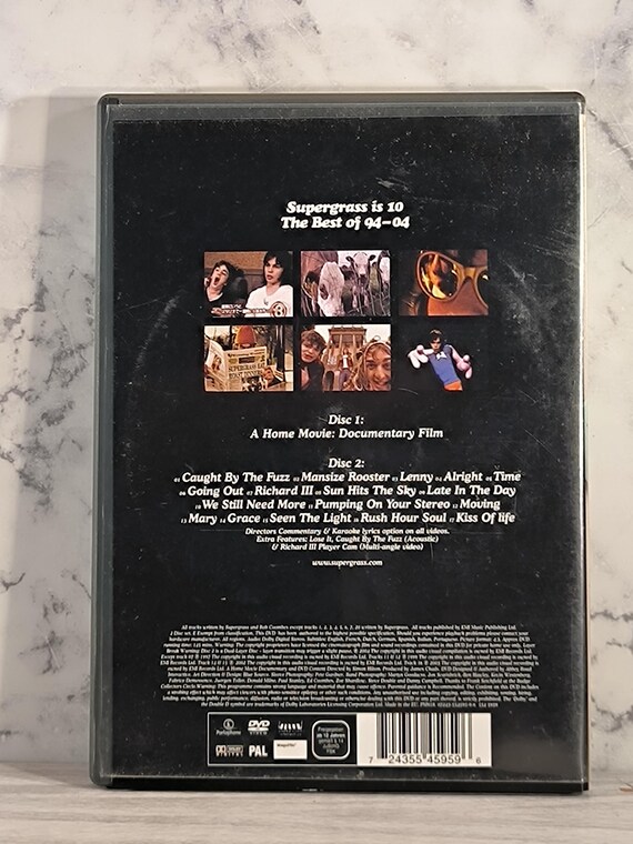 Supergrass is 10 the Best of 94 - 04 DVD - Etsy