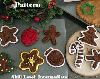 LEBKUCHEN COOKIES Häkelanleitung - Digital PDF Sofortdownload