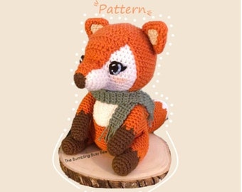 FREYA THE FOX crochet pattern- Digital pdf instant download