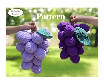 GRAPES PLUSH crochet pattern- Digital pdf instant download