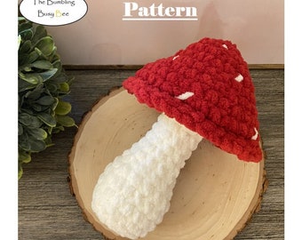 MUSHROOM PLUSH crochet pattern- Digital Pdf instant download