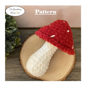 MUSHROOM PLUSH crochet pattern- Digital Pdf instant download
