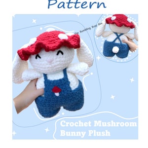 MUSHROOM BUNNY PLUSH *Bundle* Crochet Pattern