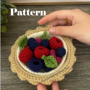 BERRY TARTLET Crochet Pattern - Digital PDF instant download
