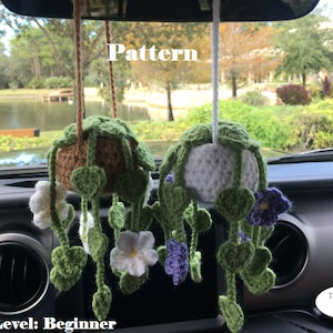 HANGING PLANT DECORATION crochet pattern- Digital Pdf instant download