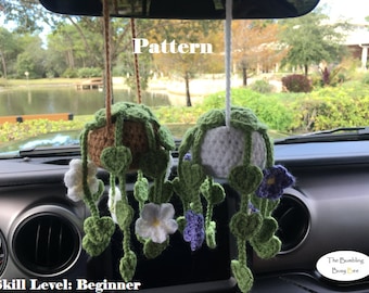 HANGING PLANT DECORATION crochet pattern- Digital Pdf instant download