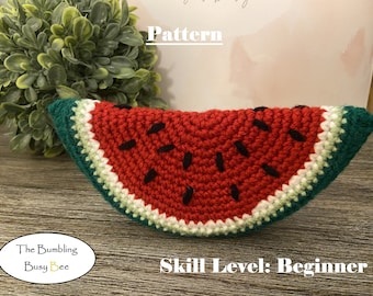 WATERMELON crochet pattern- Digital PDF instant download