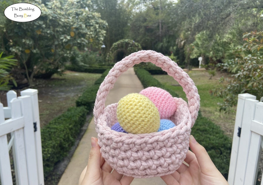 EASTER EGGS and BASKET Crochet Pattern - Digital Pdf Instant Download ...