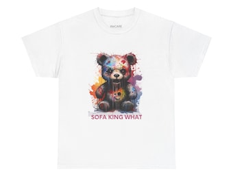 Teddy Bear Graphic Tee, Funny Art T-Shirt