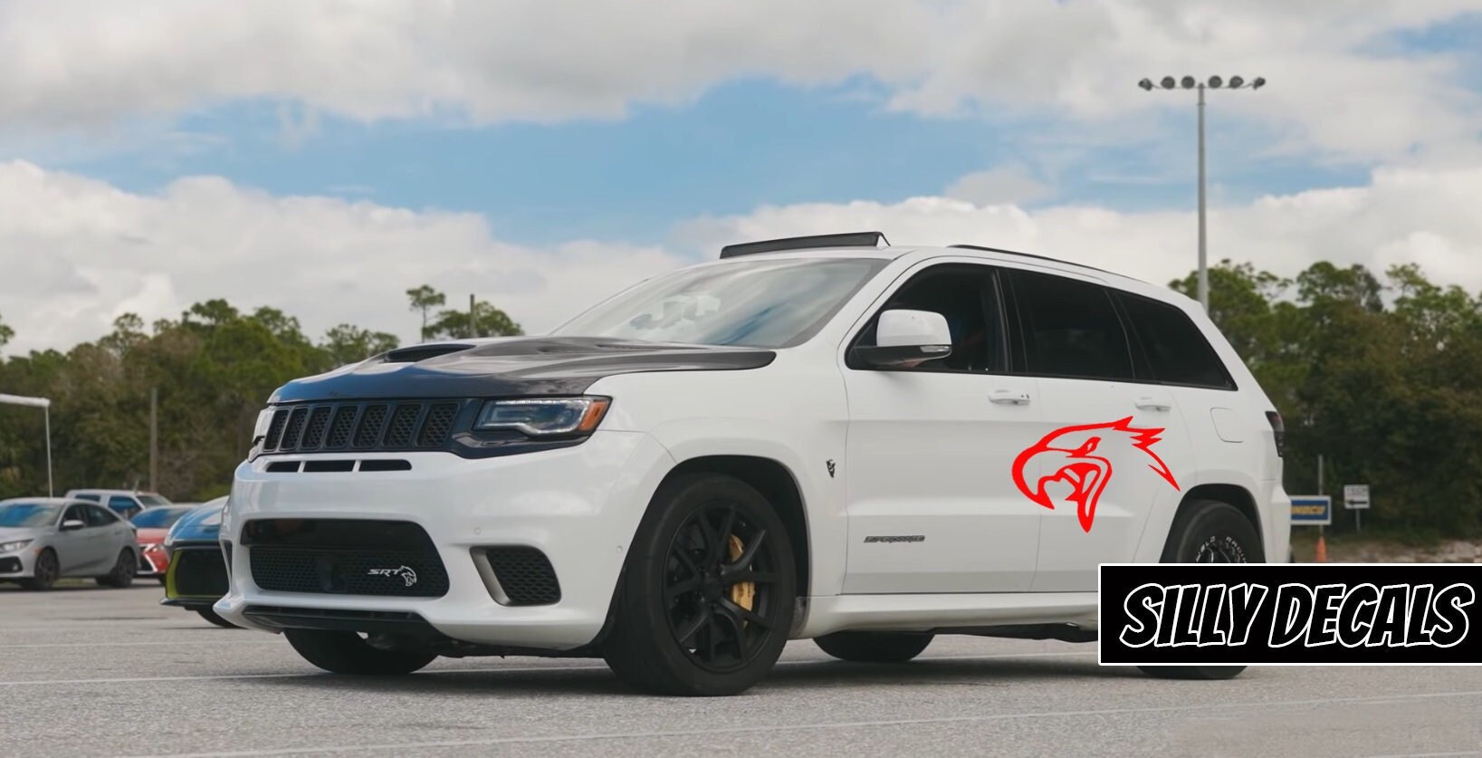 Factotum MotorSports Custom HELLHAWK Emblem For Trackhawk Fender Badge