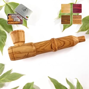 Calumet® Mini Rocket - Wooden Pipe with Activated Charcoal Filter - Four Types of Wood - Made in Germany