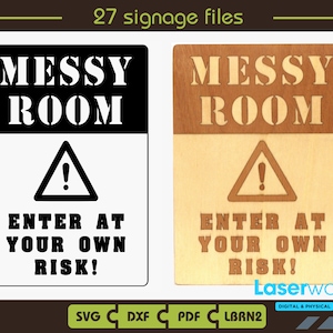 Funny Signs SVG Bundle: 27 Humorous Signage Designs (digital File) - Etsy