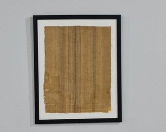 Oprawiony turecki dywan kilim, dekoracja ścienna z wełny w stylu vintage (20x24)