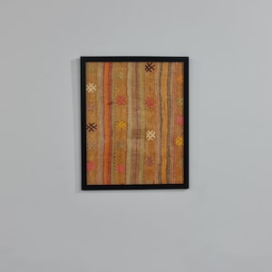 Colgante de pared turco, Decoración de arte de pared, Decoración de pared, Alfombra de pared turca, Decoración de pared Baho, Kilim de pared, Kilim enmarcado, Decoración de pared 20x24