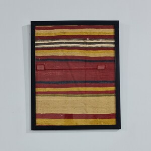 Vintage Wall Decor, Turkish Kilim Rug Wall Decoration, Frame Wall Decor, Wall Hanging Rug, Framed Decor,authentic decor,primitive art rugs