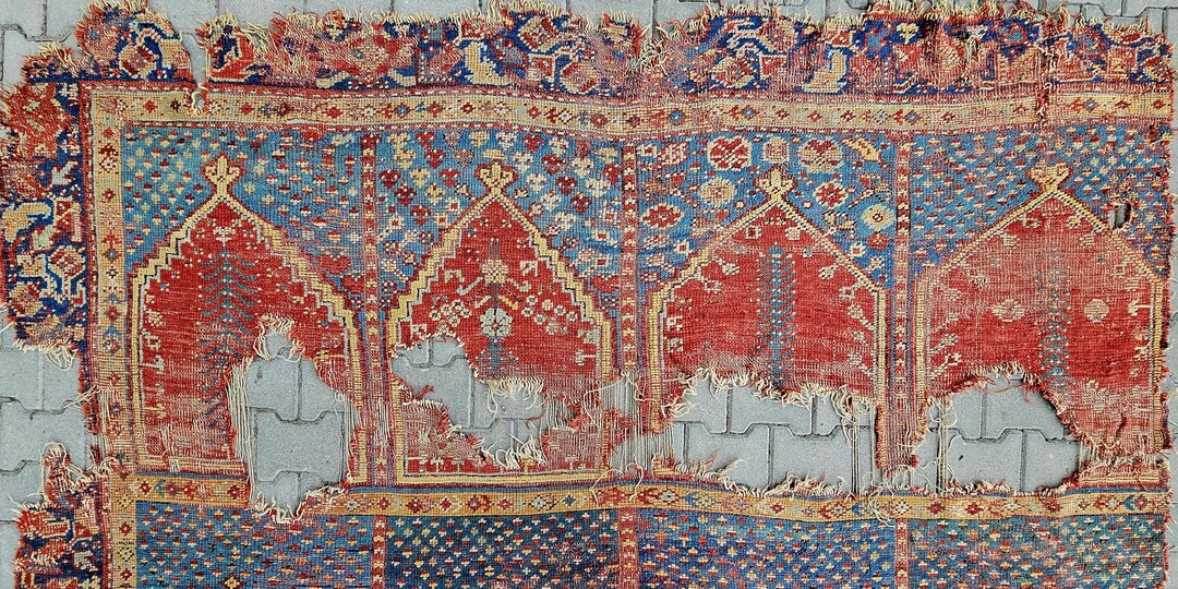 Antique Ushak Rug Pre-1700's Natural Dyes, Wool Pile Legendary Anatolia ...