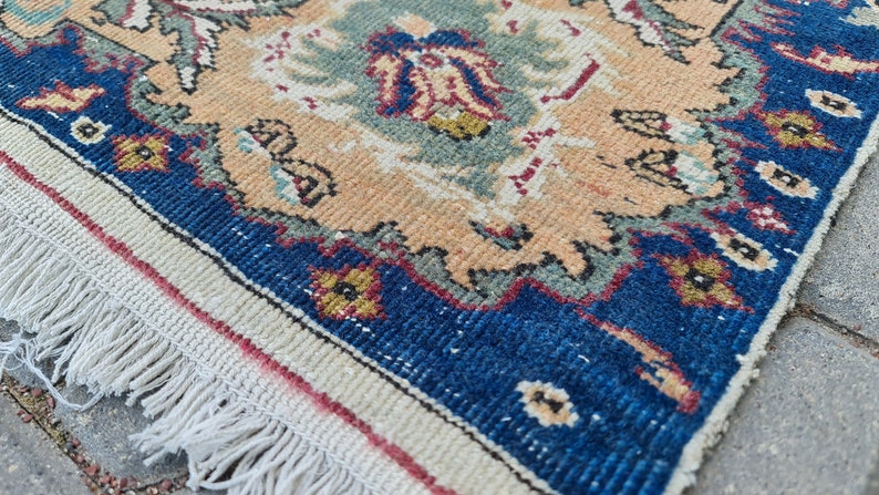 Framed Vintage Turkish Kilim Rug, Rustic Wall Hanging (16x27 Inches) - Etsy