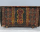 Antique Chest, Vintage Chest, Treasure Box, Dowry chest, Wooden Chest Box, Primitive Chest, Rustic Antique, Baho Decor, Authentic Decor