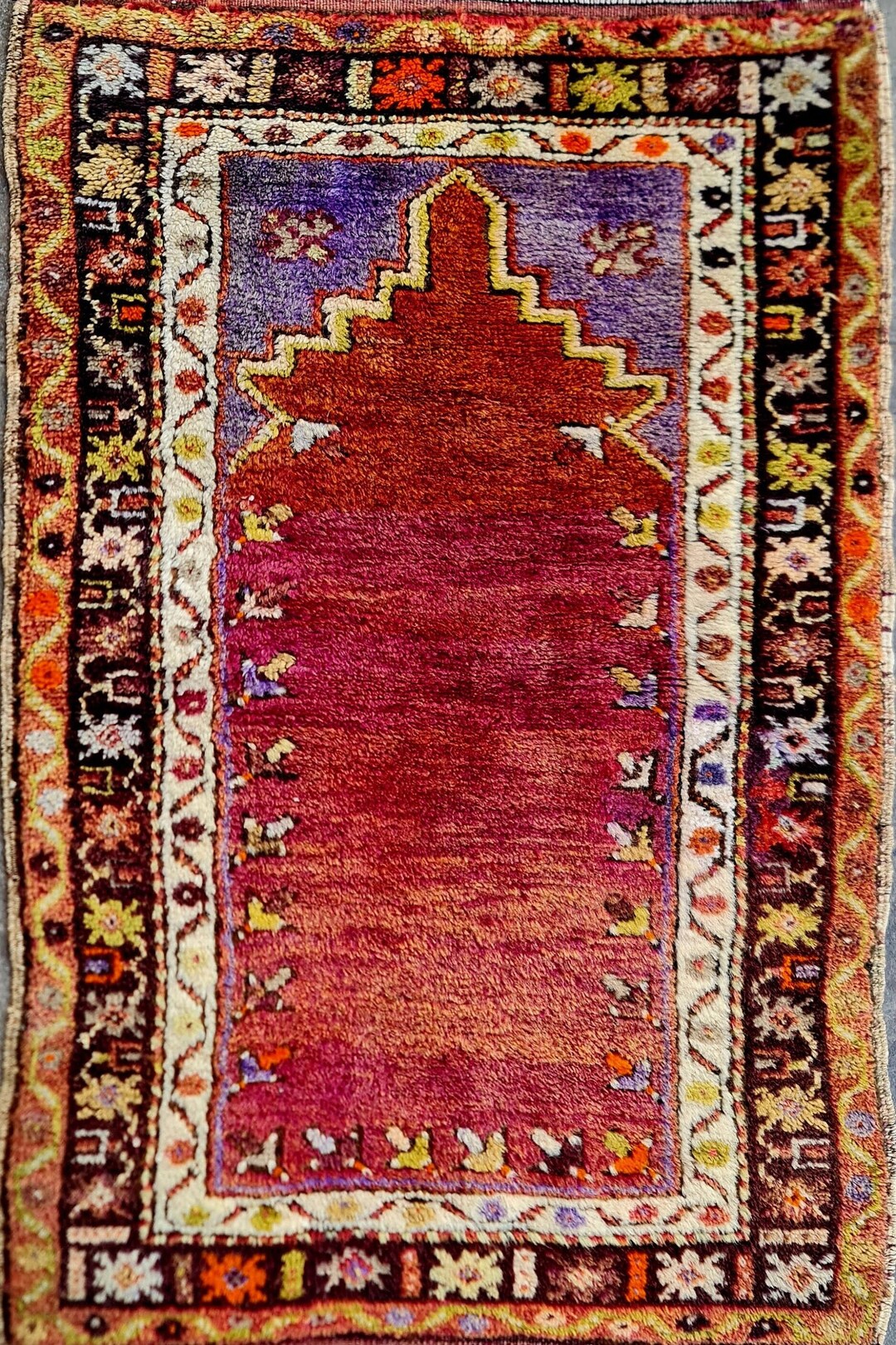 Antique Greek Rug 2'1'' X 3'4'' Ft, Armenian Fertek Rug,collection Rug ...