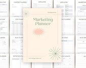 Marketing Planner | Social Media, Content, Branding (PDF Format)