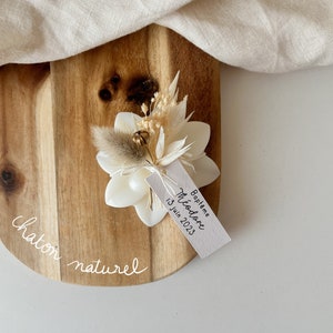 Scented puck / Scented fondant / Personalized gifts / Guest gifts / Dried flowers / Grandma's gift