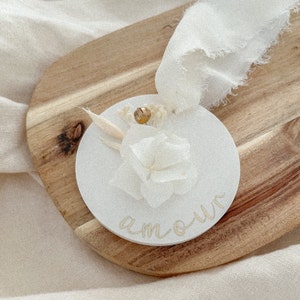 Personalized decorative suspension / grandma gift / customizable gift idea / dried flowers image 4