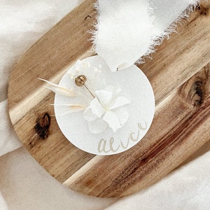 Personalized decorative suspension / grandma gift / customizable gift idea / dried flowers image 1