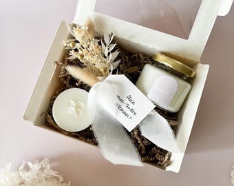 Coffret Cadeau Artisanal – Bougie Parfumée & Fondant – Fleurs Séchées – Parfum de Grasse – Cadeau Femme – Fait Main – Bien-être Naturel