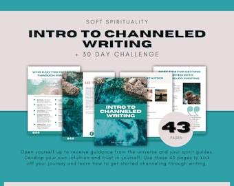 Werkboek voor gechanneld schrijven, spirituele gids, 30-dagen-uitdaging (pdf)