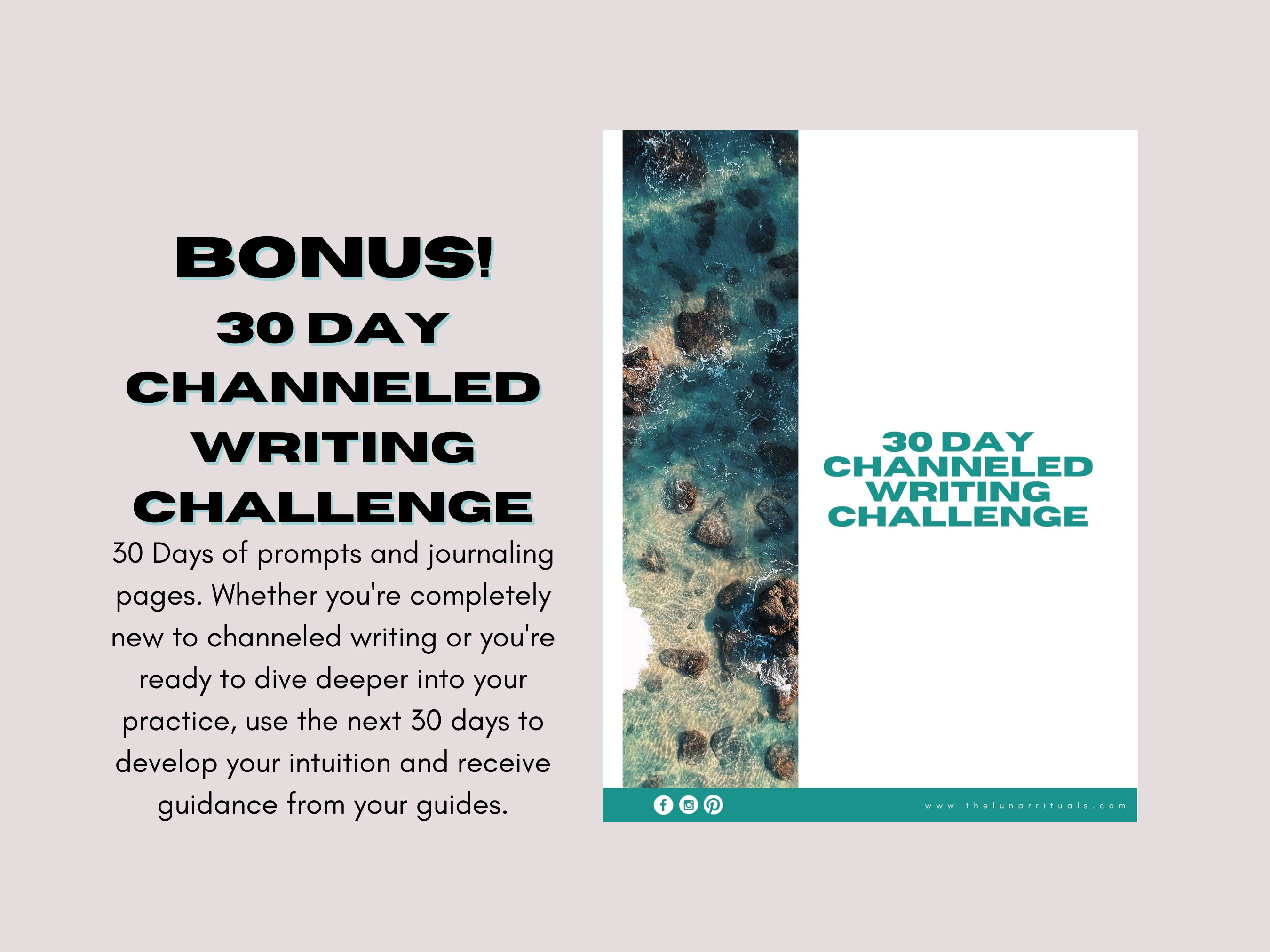 Channeled Writing Workbook, Spirit Guide, 30-day Challenge (PDF) - Etsy
