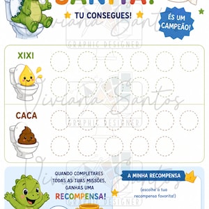 Potty Training Chart: Toilet Learning Reward System (Digital PDF)