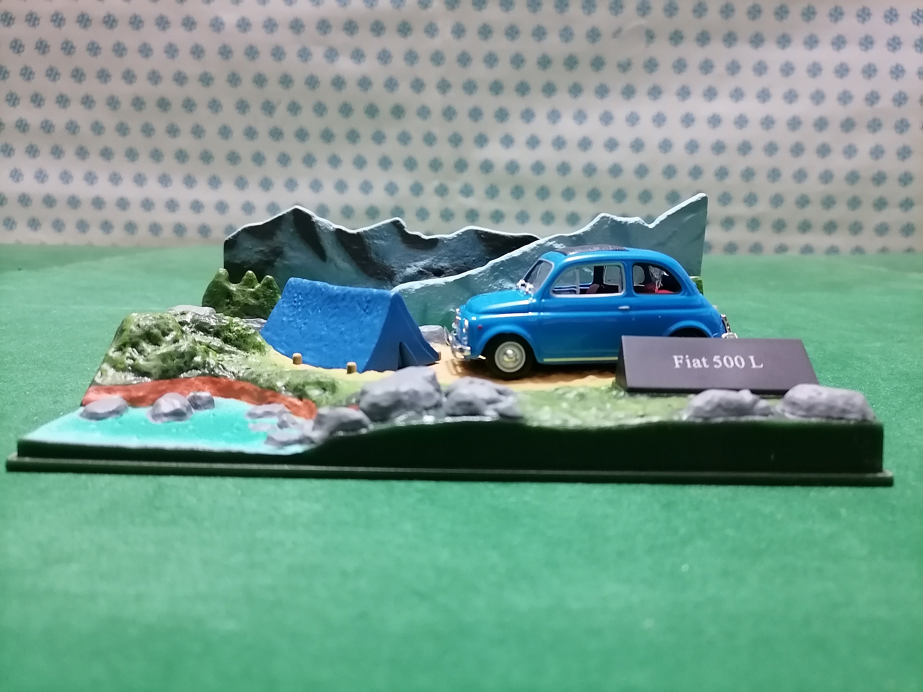 spade ouder Republikeinse partij FIAT 500 L Diorama Camping Sea and FIAT 500 Sunroof Diorama - Etsy