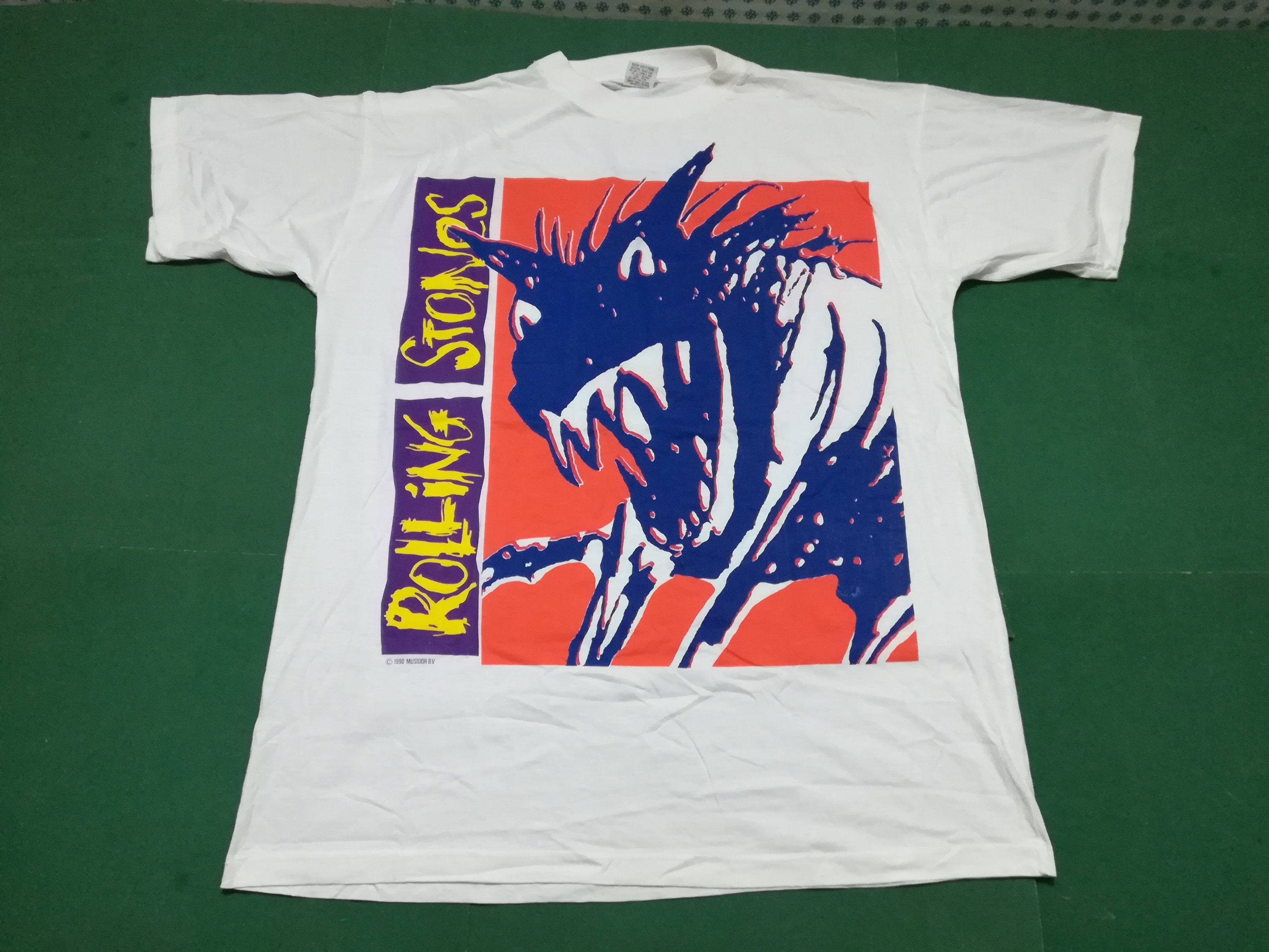ROLLING STONES Urban Jungle Tour 90 Vintage T-shirt 1990 - Etsy