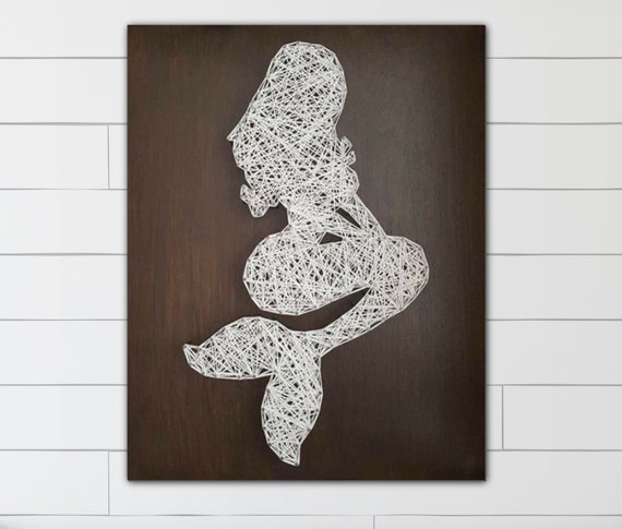 Mermaid String Art Gift Mermaid Gift Idea Birthday Gift - Etsy