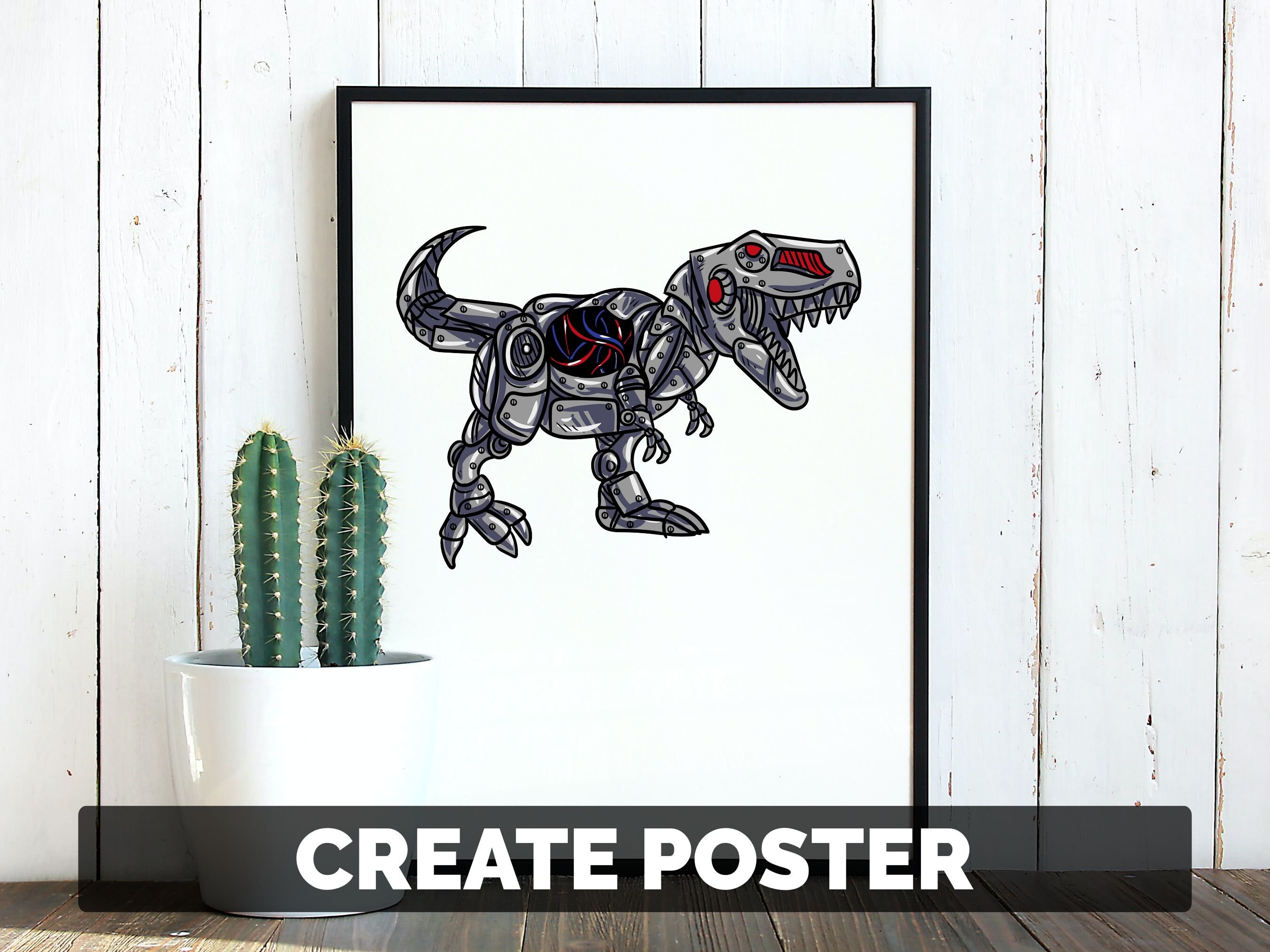 Dinosaur Dino SVG / T-rex PNG / Robot Robotics Clipart - Etsy
